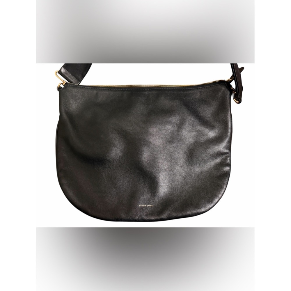 Mansur Gavriel Black Leather Shoulder Bag
